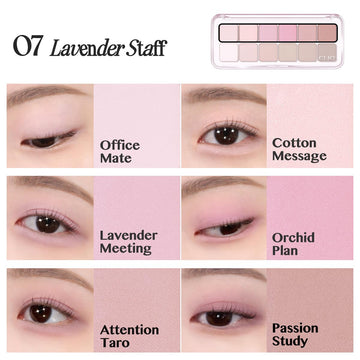 CLIO PRO paleta de ojos Air Lavender Staff, tonos de transición para difuminar