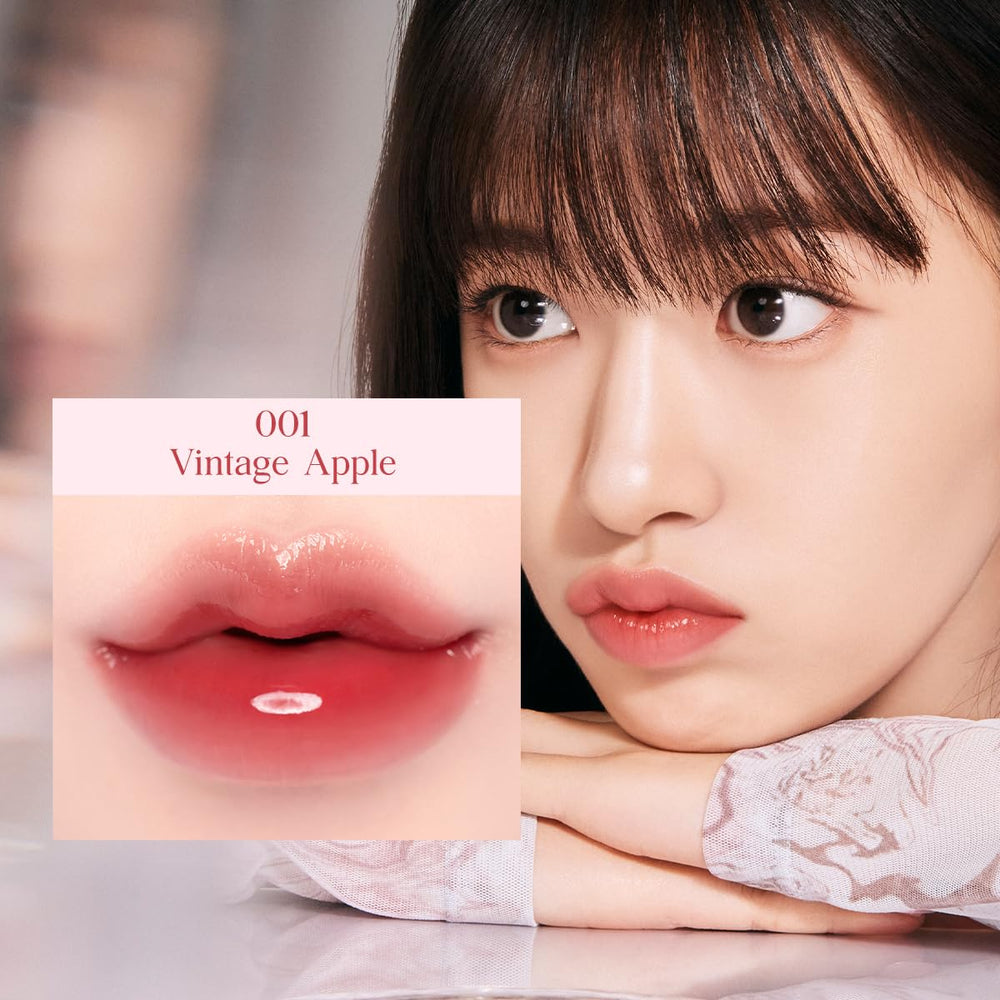 CLIO Crystal Glam Tint contiene aceite de rosa nutritivo para labios suaves
