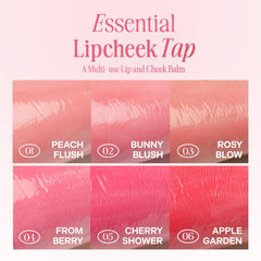 Seis tonos brillantes de CLIO PROFESSIONAL para labios y mejillas.