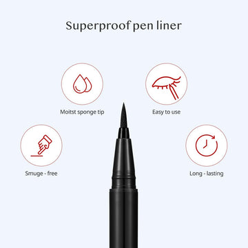 CLIO Superproof delineador marrón intenso para definición duradera