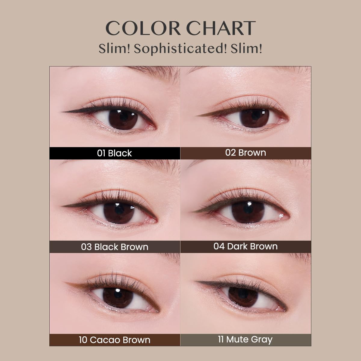 CLIO Sharp So Simple waterproof liner packaging highlights newness and ease of use.