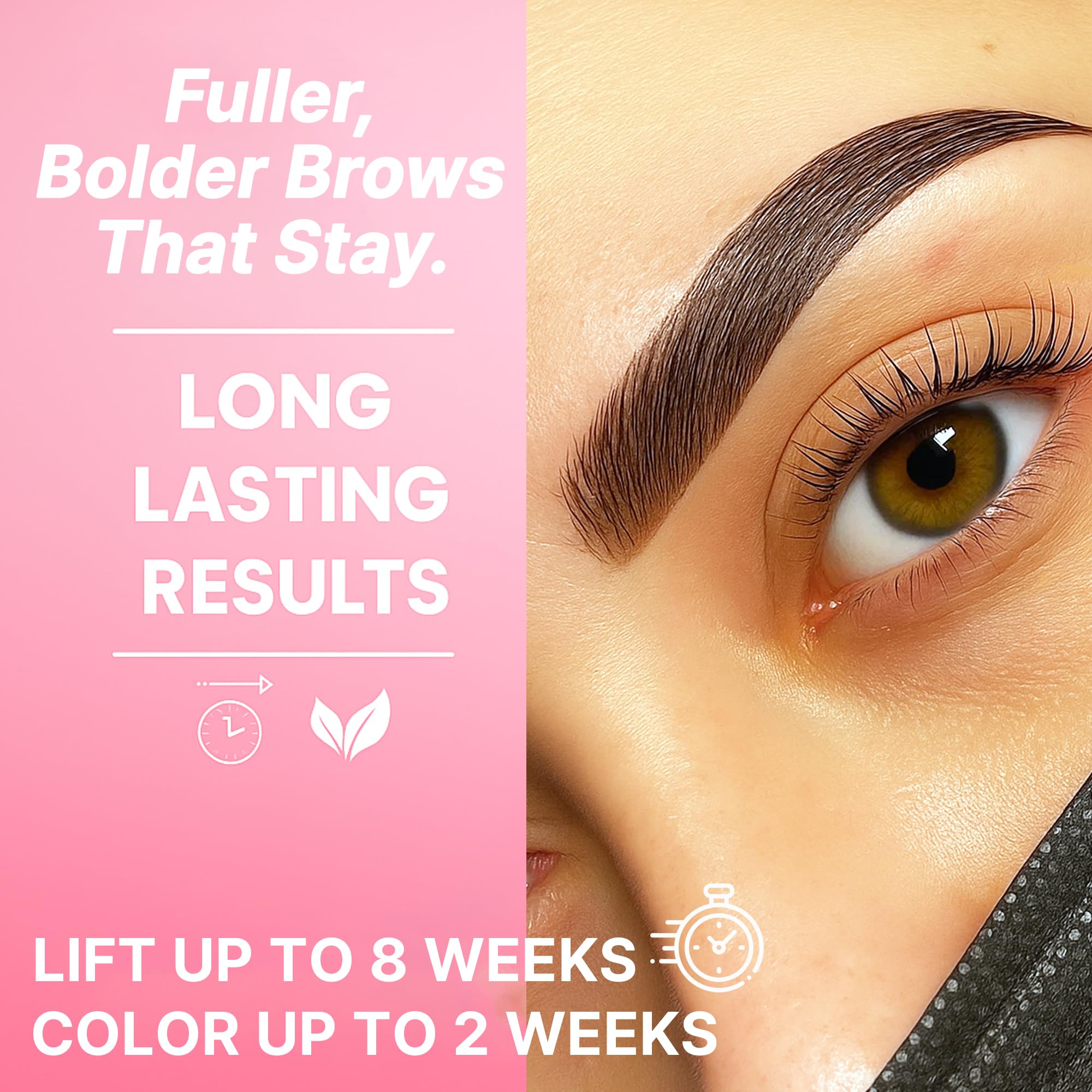 CLIONE PRIME: conjunto color pestanas-cejas; limpieza fácil y sin manchas.