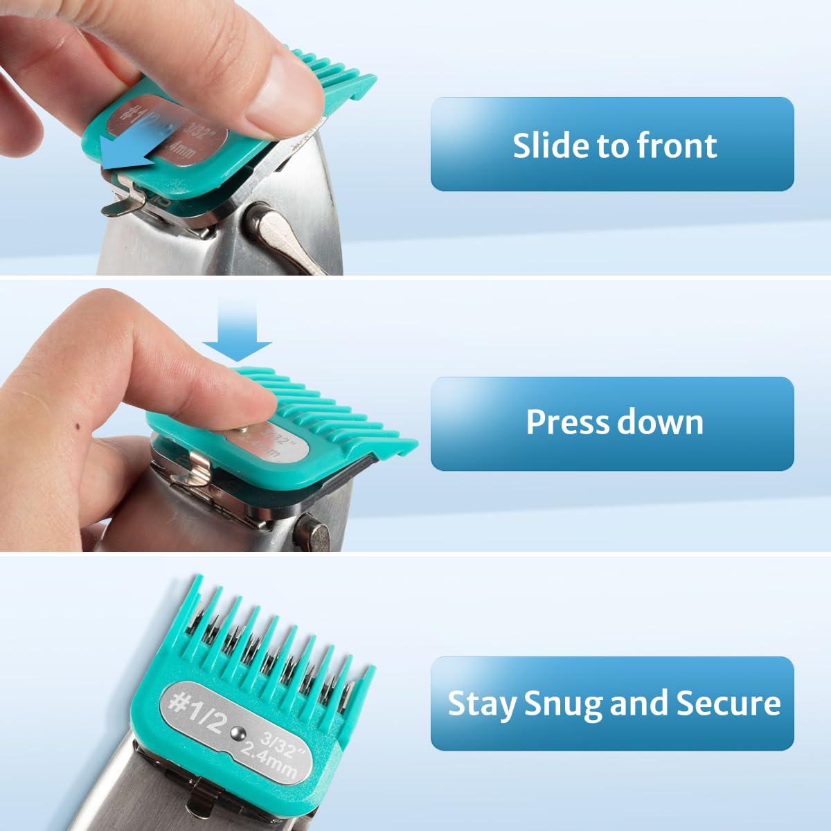 CLIPFIT hoja de guarda 45mm x 41mm para ajuste.