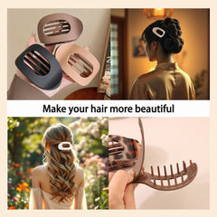 clips-pelo-plano-negro-lado: clip negro con sujeción firme para peinados rápidos.
