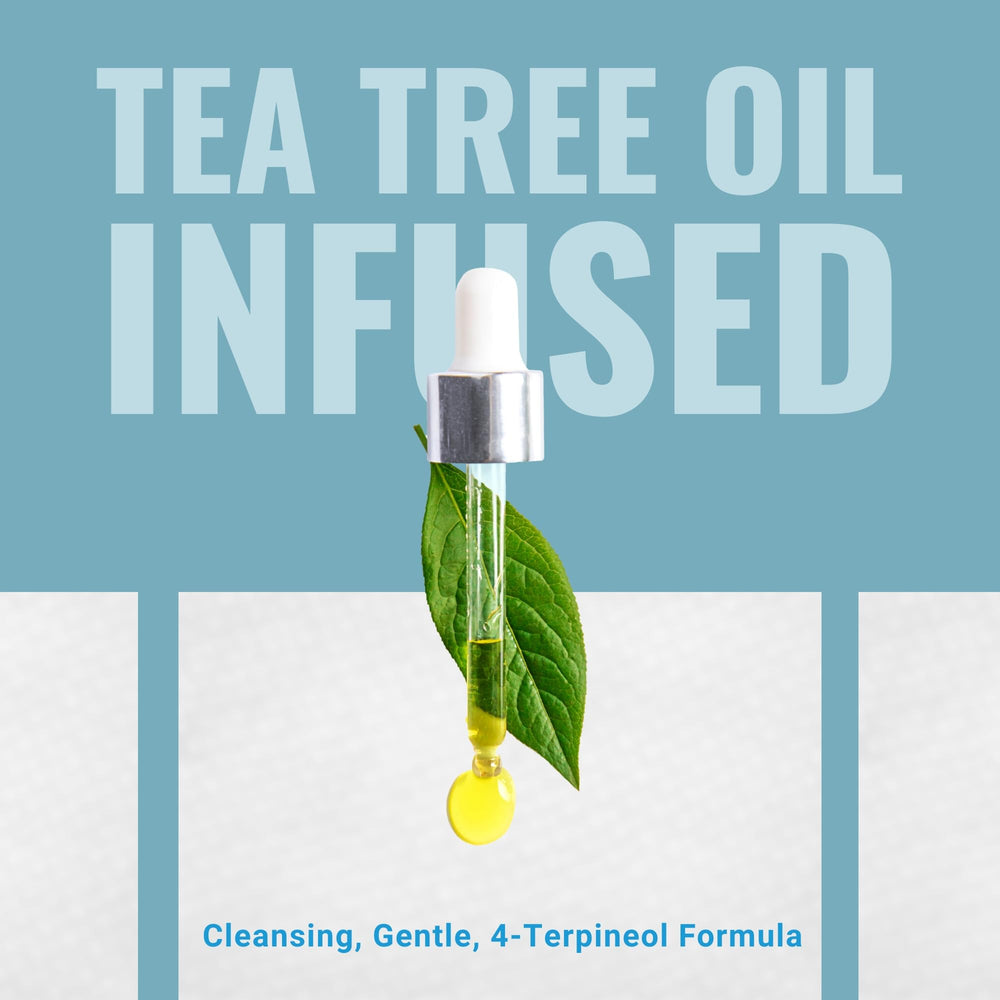 Cliradex Toallitas: ingredientes con aceite de árbol de té para descongestionar suavemente.