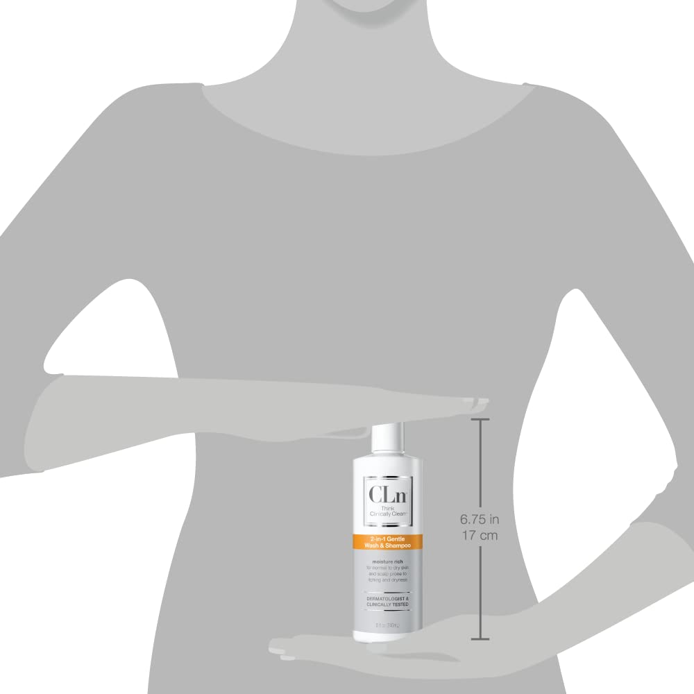 CLn 2-en-1 fórmula hipoalergénica, libre de irritantes.