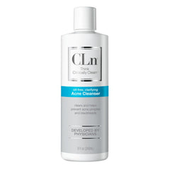 CLn Acne Cleanser en botella de 8 oz para limpieza suave de poros