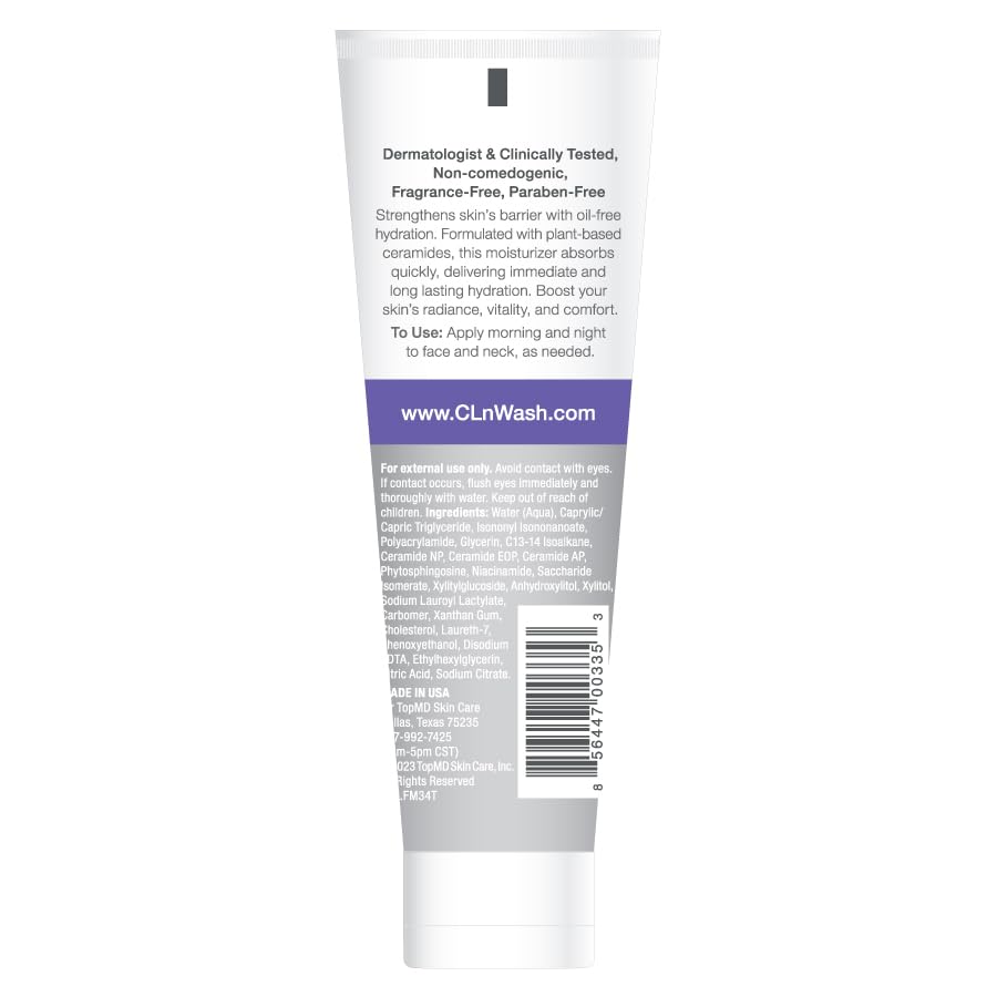 CLn Hidratante Facial se absorbe rápidamente en piel sensible.