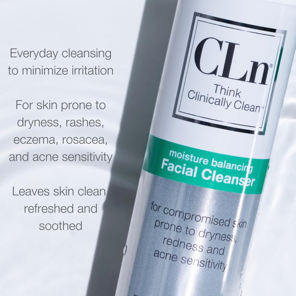 CLn Limpiador Facial: textura gel limpia sin resecar la piel.