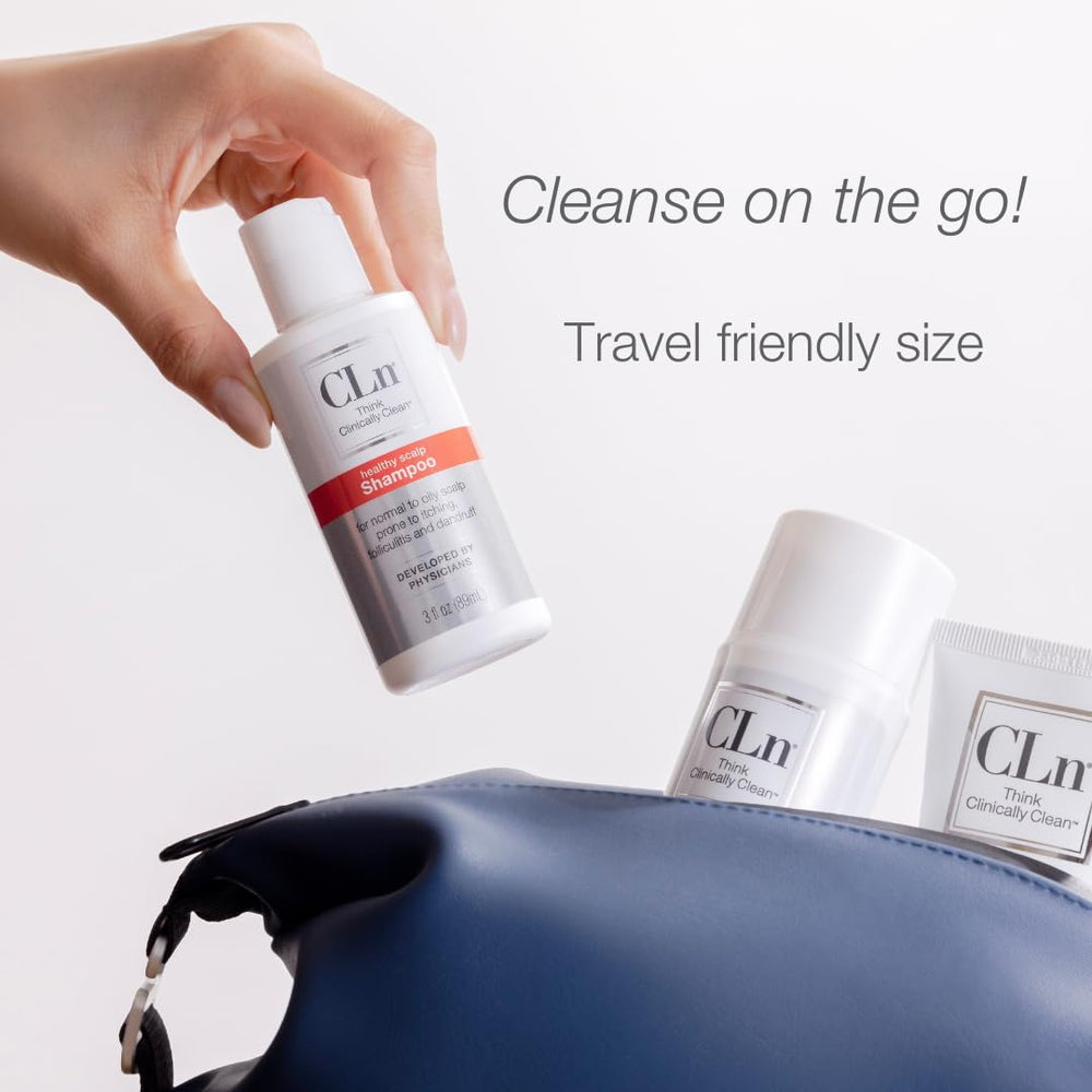 CLn Shampoo dermatológicamente probado, limpieza profunda desde raíces hasta puntas.