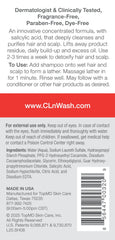 CLn Shampoo botella de 8 oz sin fragancia para uso diario.