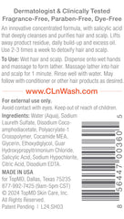 CLn Shampoo para cabello graso, espuma suave para limpieza diaria.