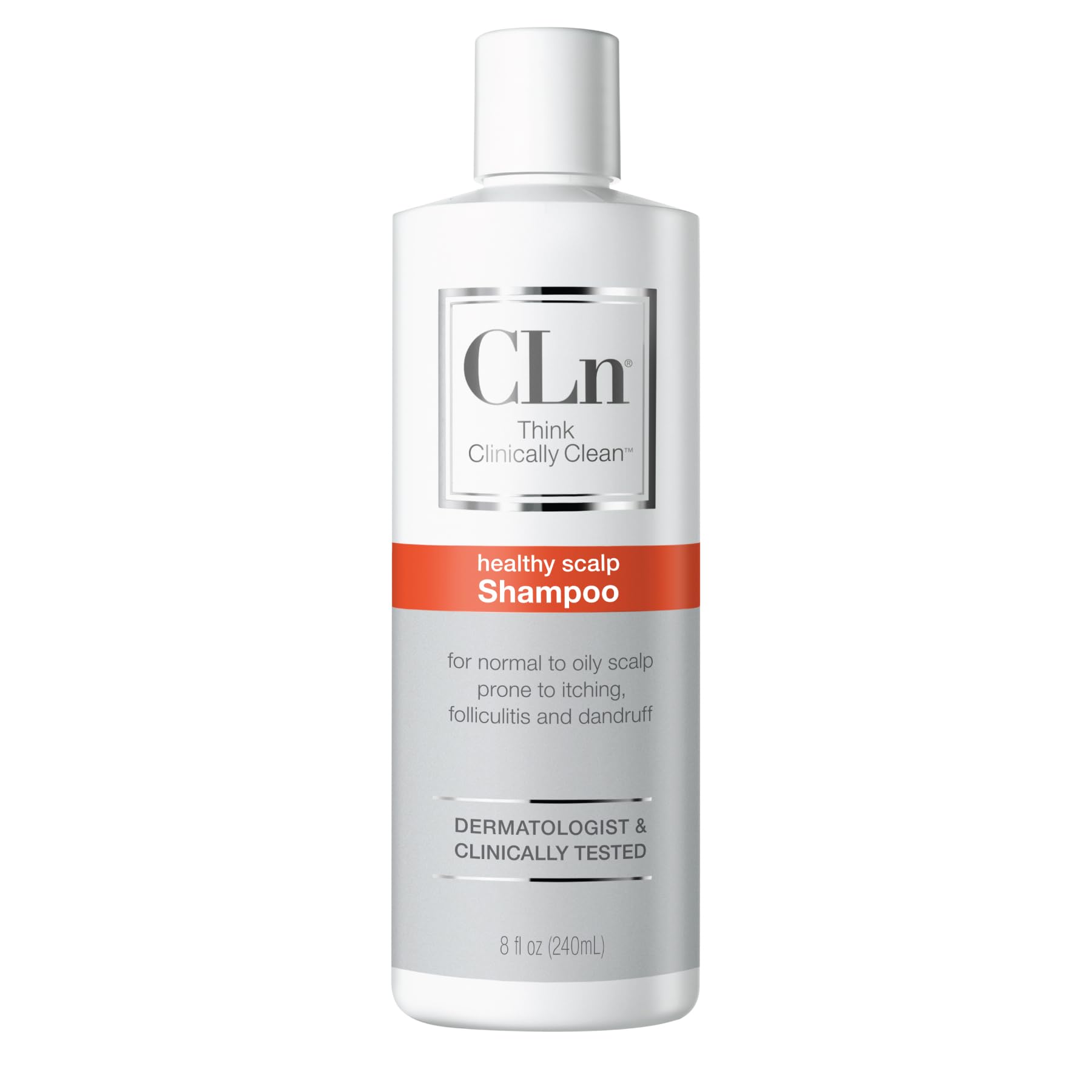 CLn Shampoo enfoque clarificante, limpieza profunda del cuero cabelludo para piel grasa.