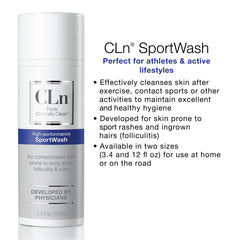 Aplicación en la ducha tras entrenamiento con CLn SportWash.