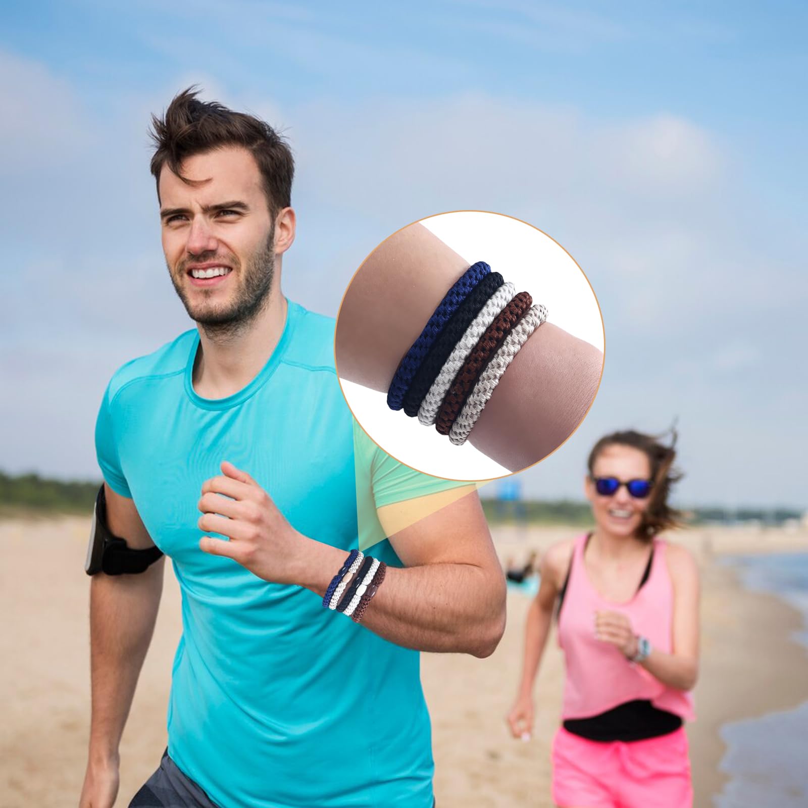 Las ligas Clofiak para cabello de hombres, aptas para pelo rizado.