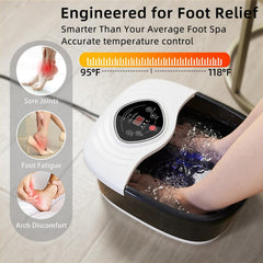 closewave spa de pies con rodillos shiatsu para aliviar tensiones.