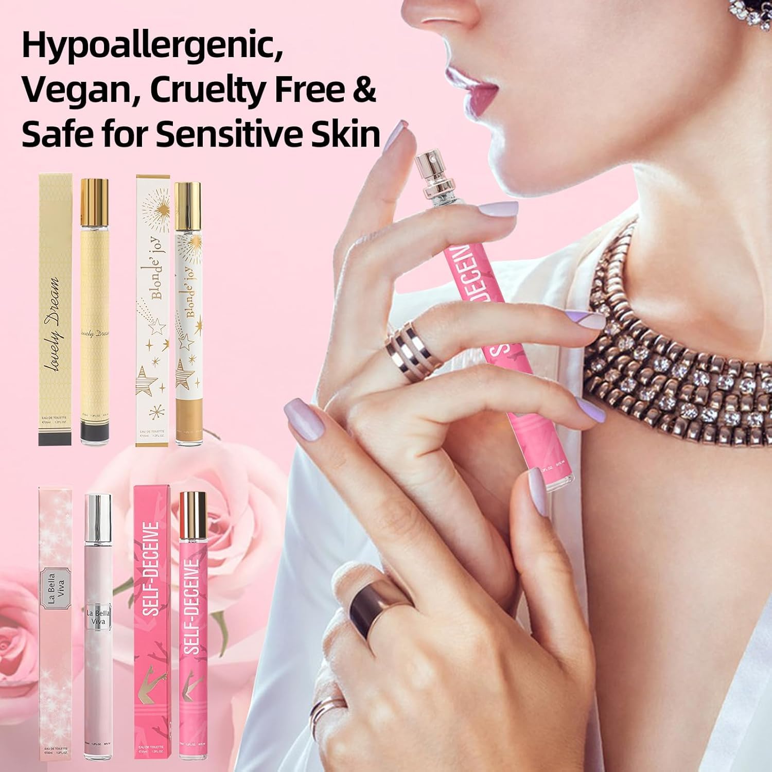CLOTHES OF SKIN pack 4 perfumes, aromas florales para combinar en el día