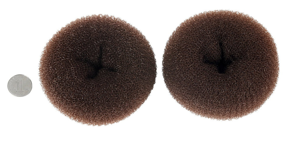 CLOTHOBEAUTY molde moño redondo grande para cabello grueso, peinado rápido.