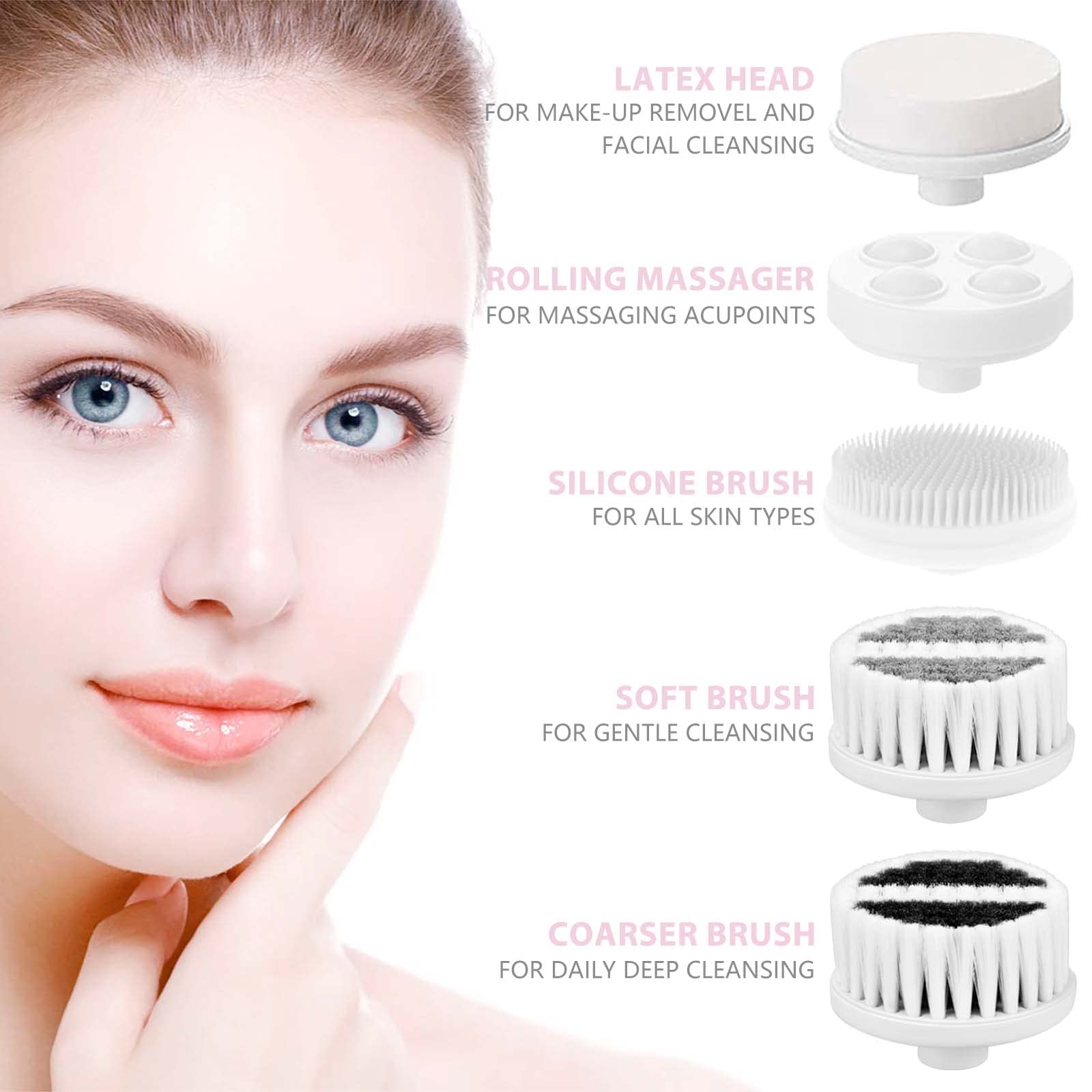 CLSEVXY Cabezales exfoliantes faciales para exfoliación suave o profunda