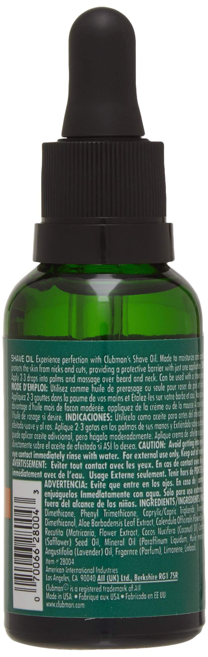 Clubman Aceite Pre Afeitado: rutina de afeitado con barrera protectora.