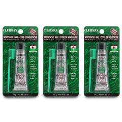Clubman wax para bigote marrón en tubo 0,5 oz para cobertura de canas.