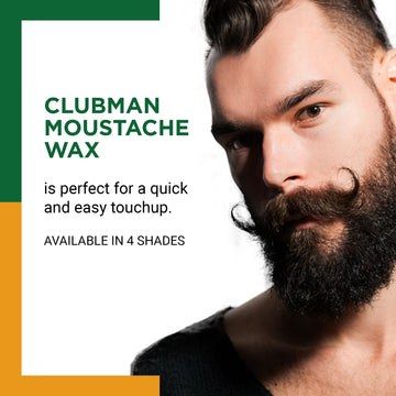 Clubman cera para bigote facilita la aplicación diaria.