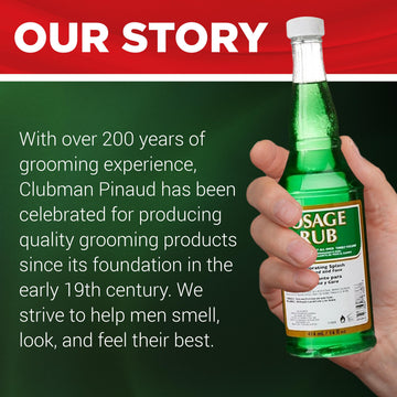 Complemento de afeitado con Clubman Jeris Osage Rub.