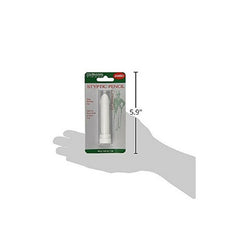 Clubman Jumbo estiptico muestra aplicación rápida para sellar la piel tras un corte.