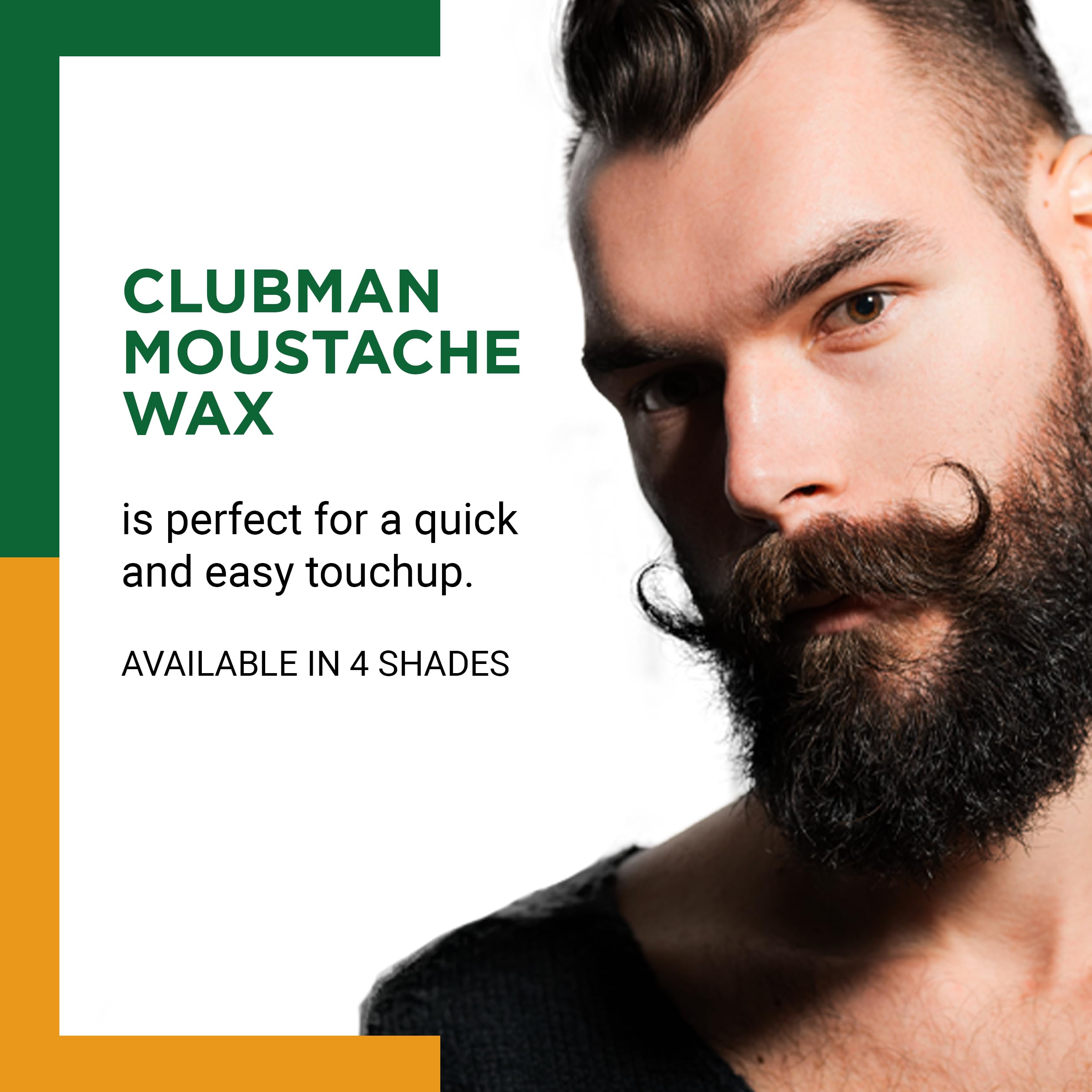 Clubman paquete colgante negro para bigote, ideal para retoques.