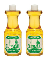 Clubman Pinaud après-rasage: bouteille splash, fraîcheur masculine et apaisement post-rasage