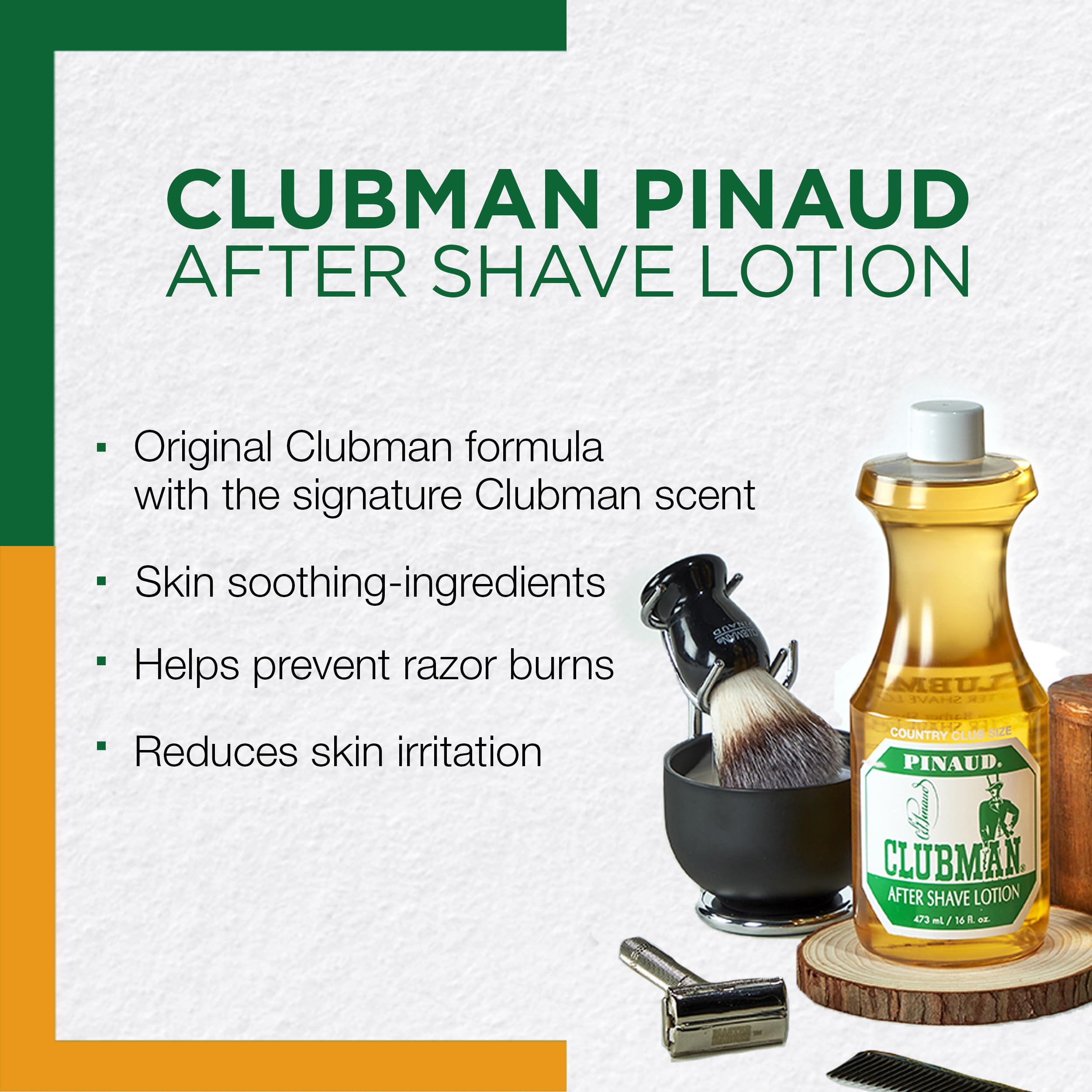 Clubman Pinaud After Shave Lotion, post-afeitado para calmar irritaciones