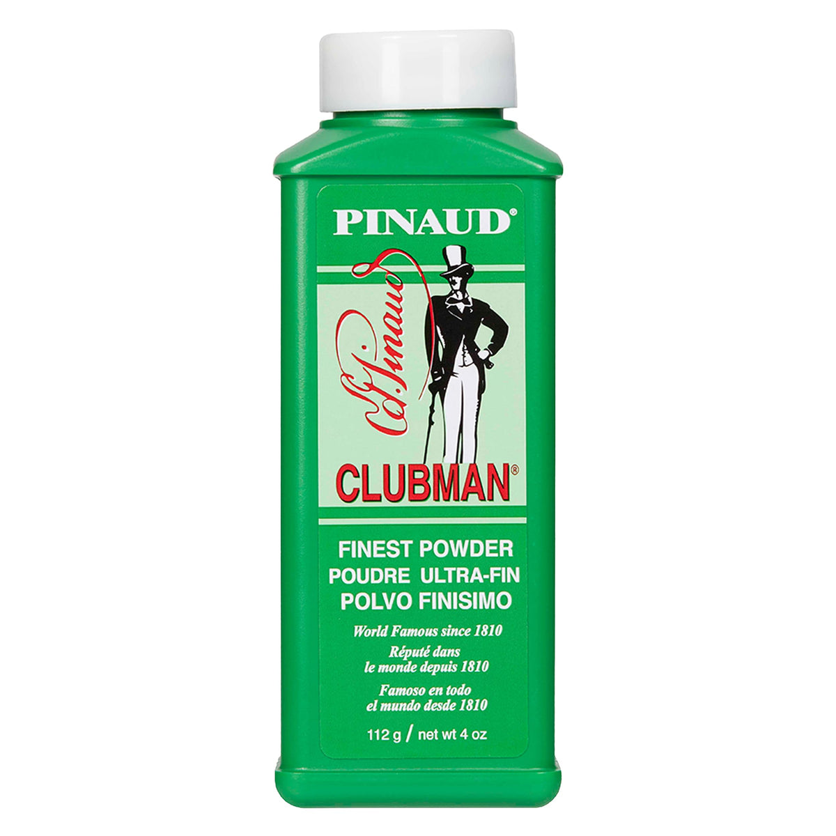 Clubman Pinaud Finest polvo blanco para piel suave y seca