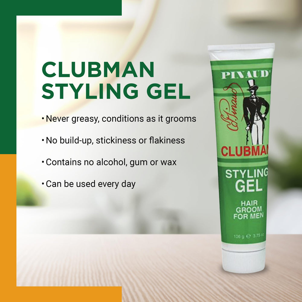 Clubman Pinaud Gel: textura natural para look diario.