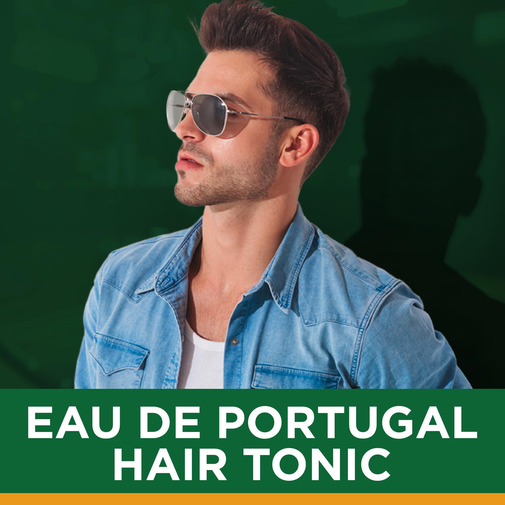 Clubman Pinaud Eau de Portugal, aplicación diaria para cabello suave y manejable.