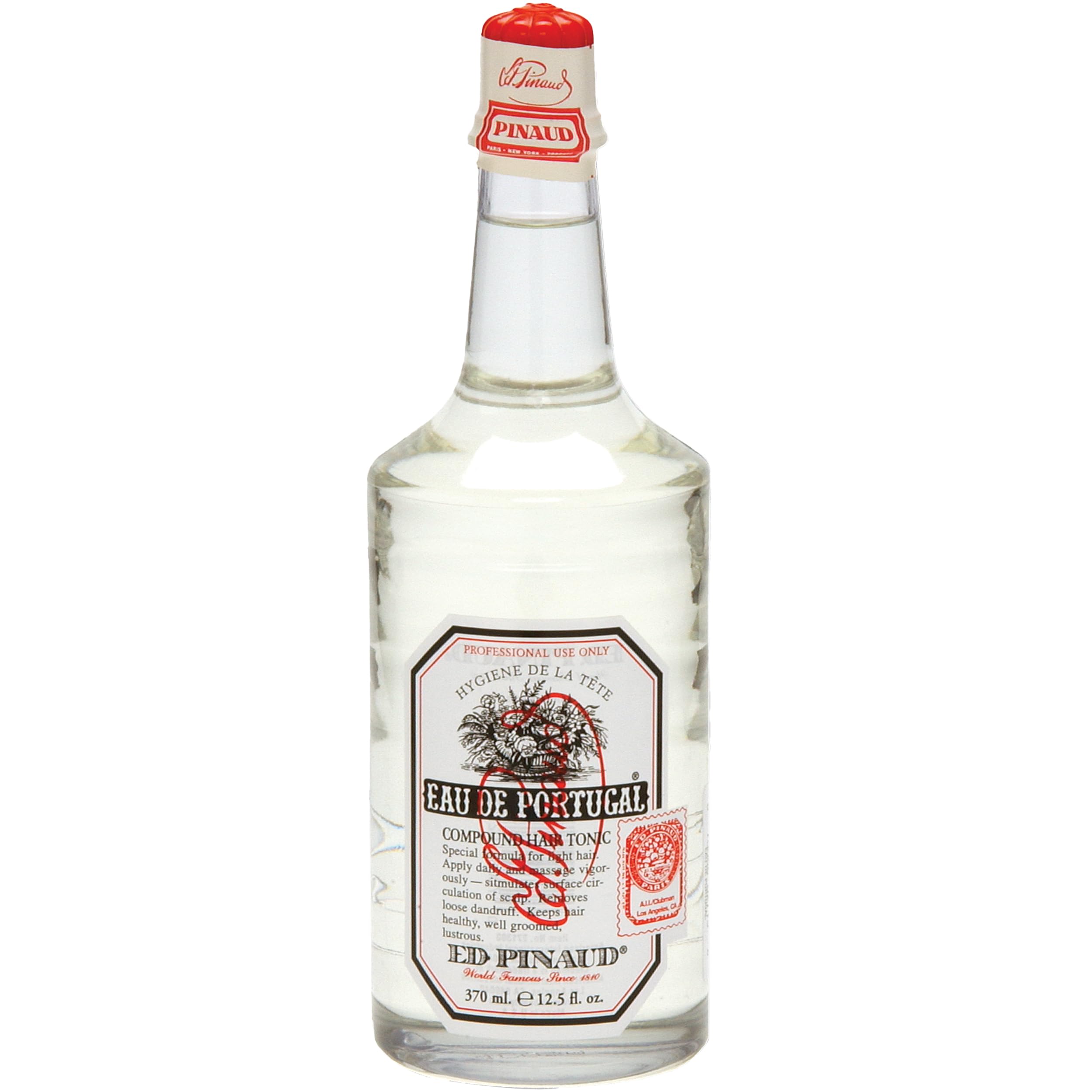 Clubman Pinaud Eau de Portugal, frasco clásico que aporta brillo natural al cabello ligero.