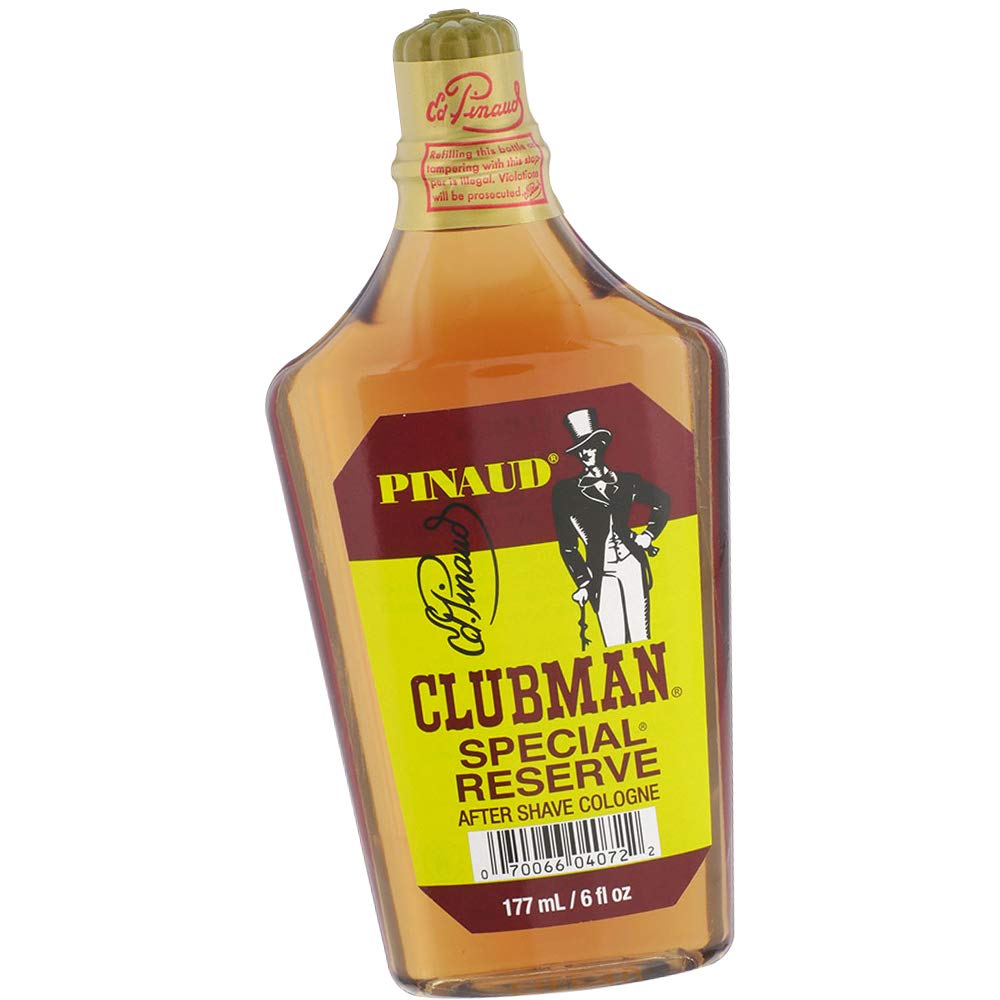 Clubman Special Reserve, botella de colonia, aroma duradero para el día.