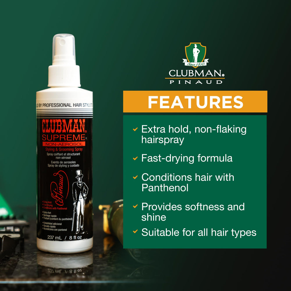 Clubman Supreme: apto para todo tipo de cabello y estilos tras el uso.