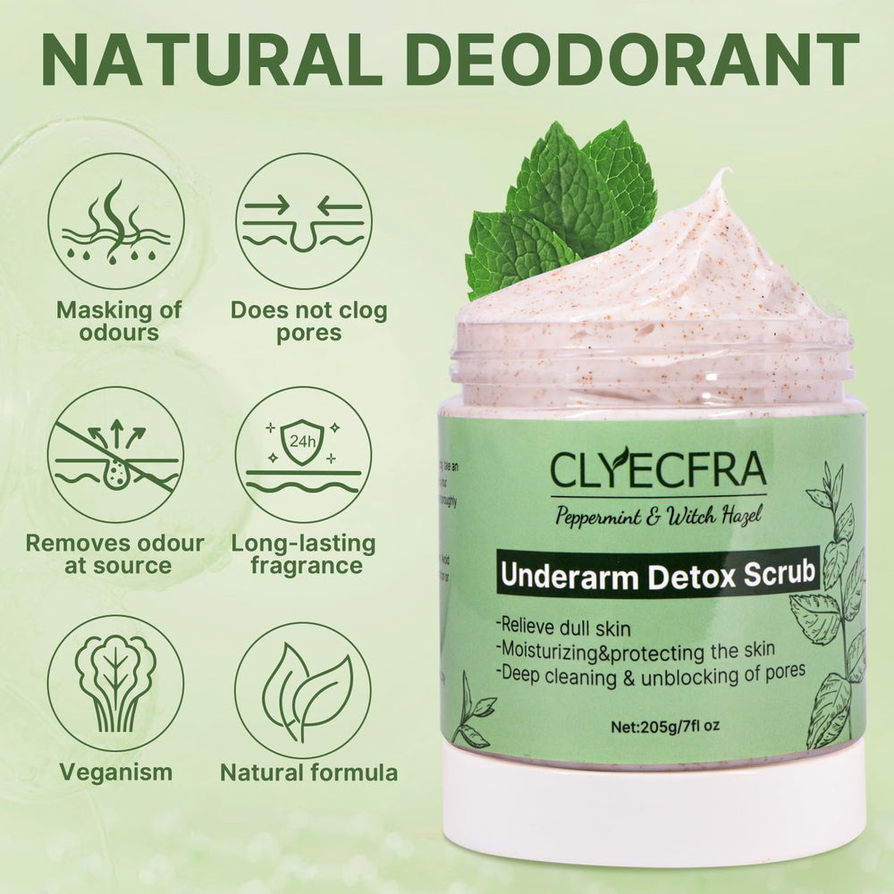 Clyecfra exfoliante mentolado para piel sensible, uso suave diario.