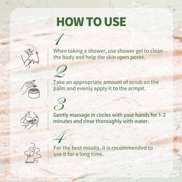 Clyecfra exfoliante de menta para rodillas, suaviza y alisa la piel.