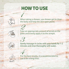 Clyecfra exfoliante de menta para rodillas, suaviza y alisa la piel.