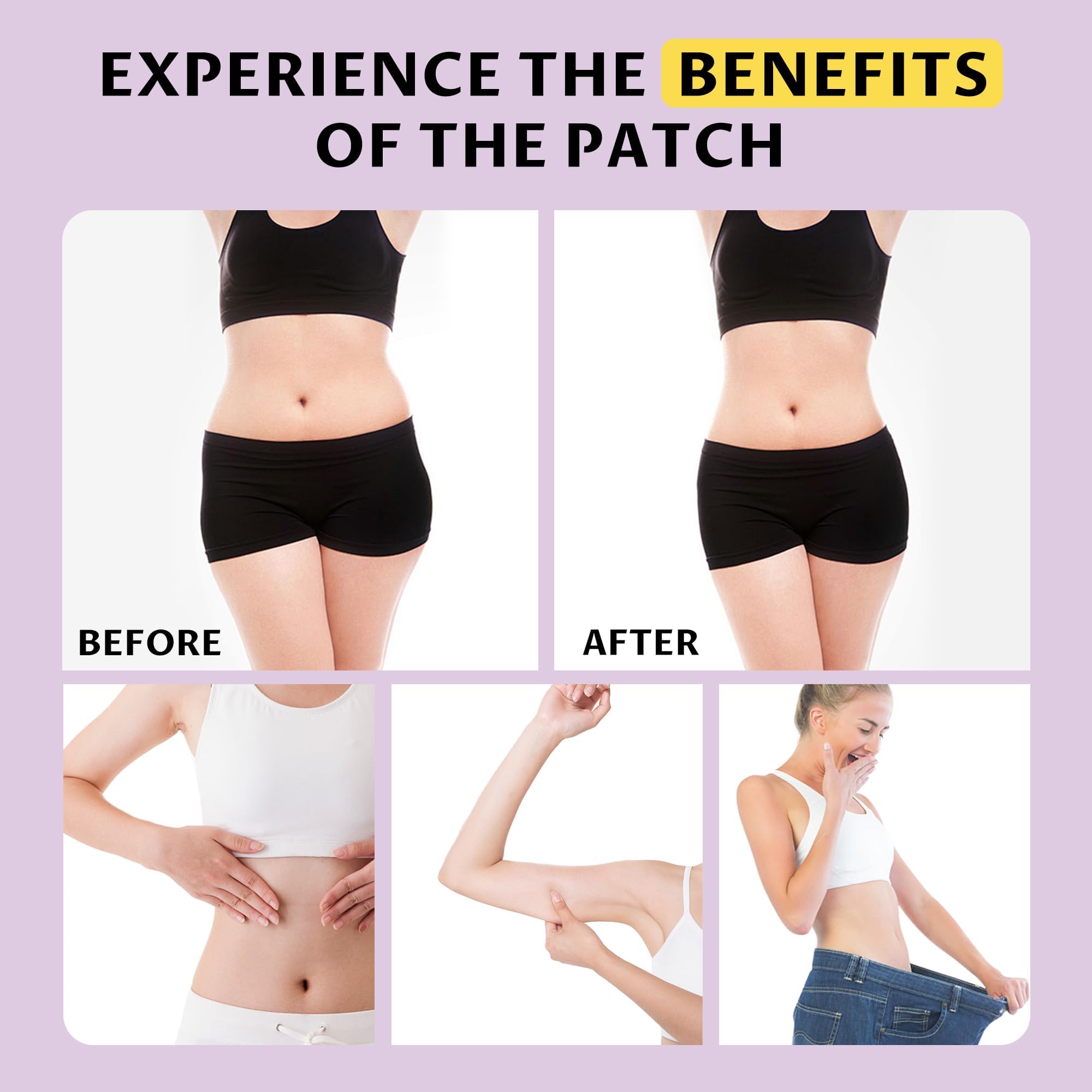 CMYYDX Ozempatch, enfoque en cintura para contorno suave.