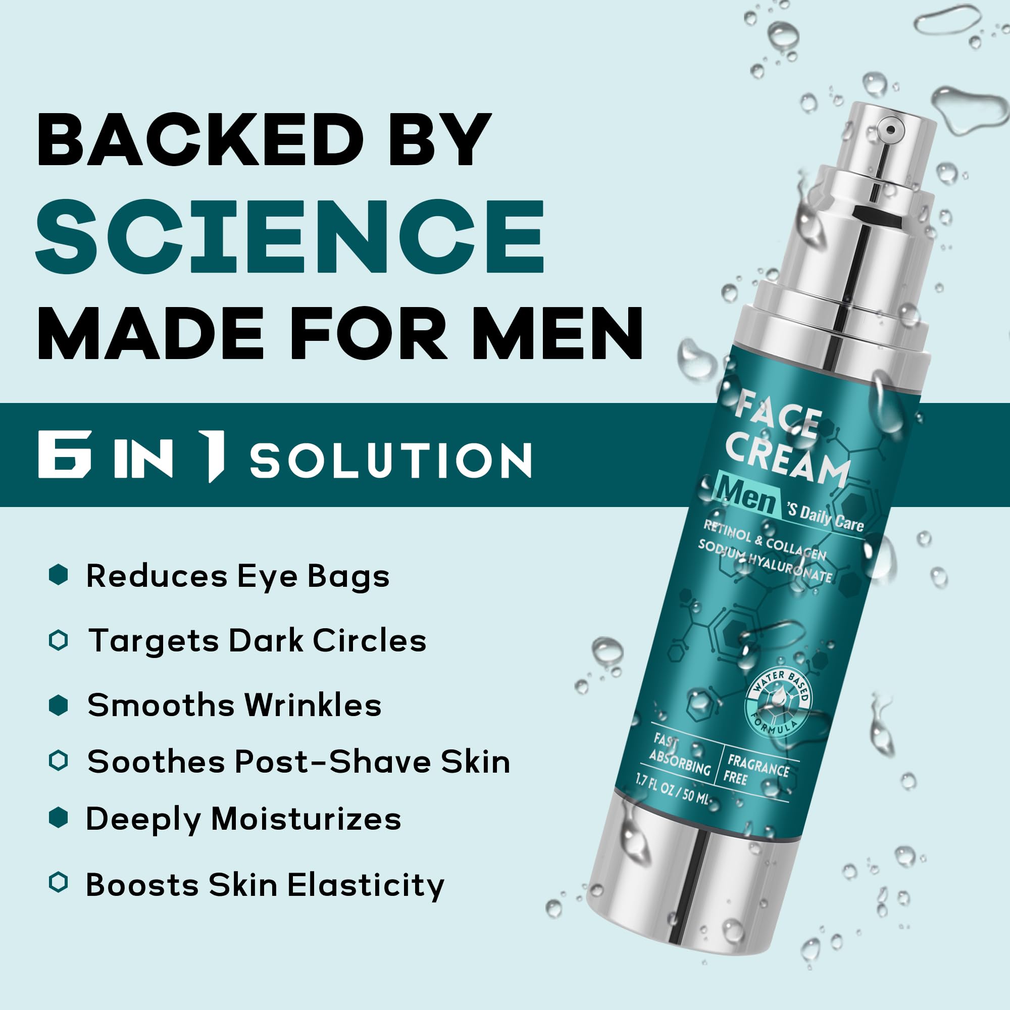 CMYYDX crema facial 6 en 1, aplicación suave y rápida.