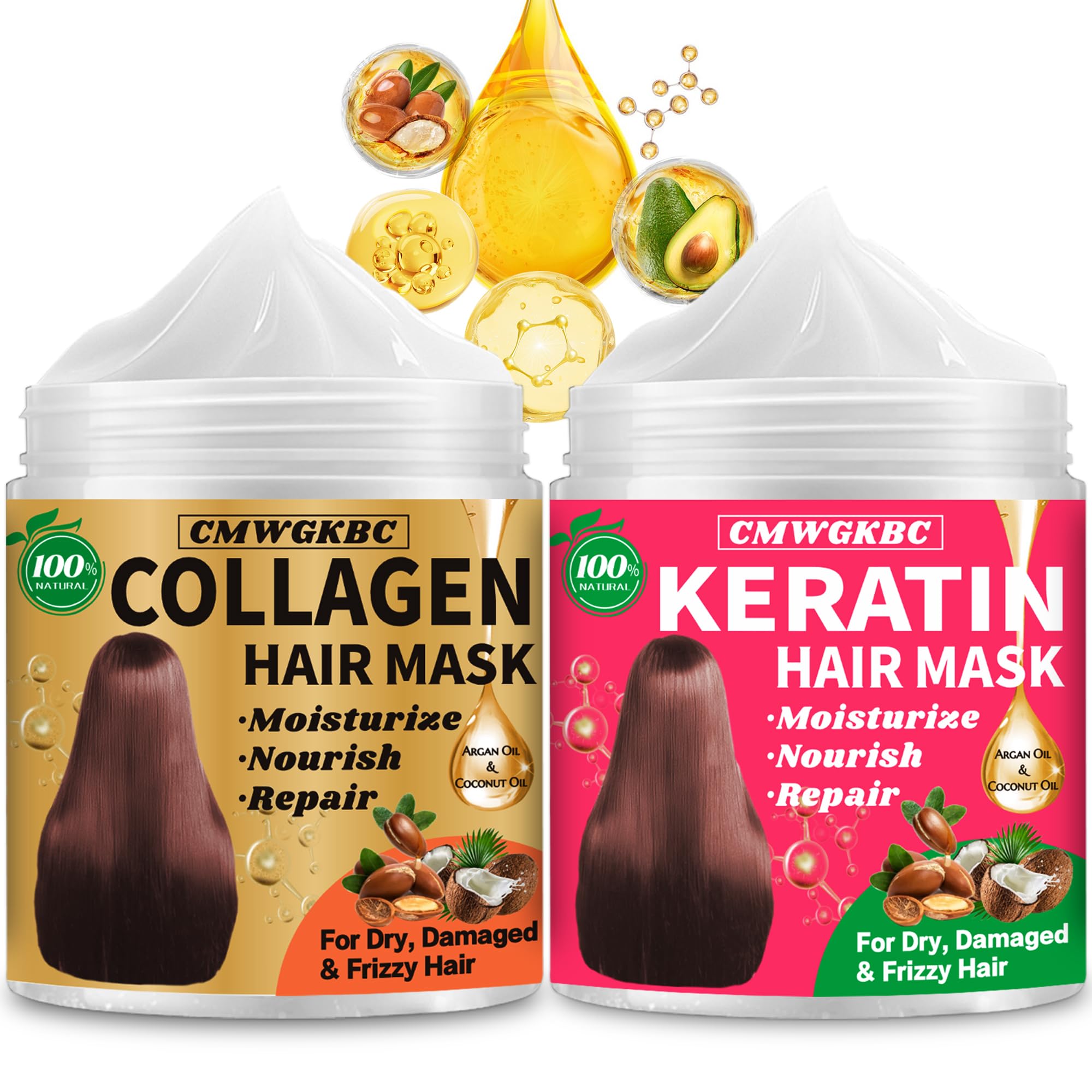 CMWGKBC mascarilla colageno envase: nutrición intensiva para cabellos secos.