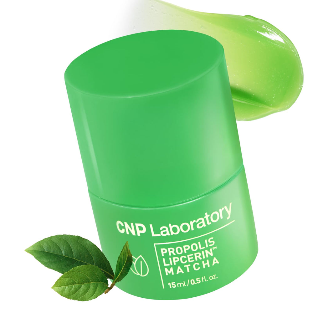 CNP Café Lip Butter Propolis Lipcerin 07 Matcha frente para resaltar hidratación de 12 horas