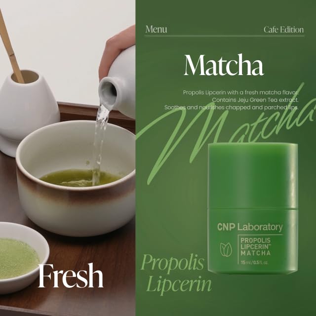 CNP Café Lip Butter Propolis Lipcerin 07 Matcha textura cremosa para labios suaves