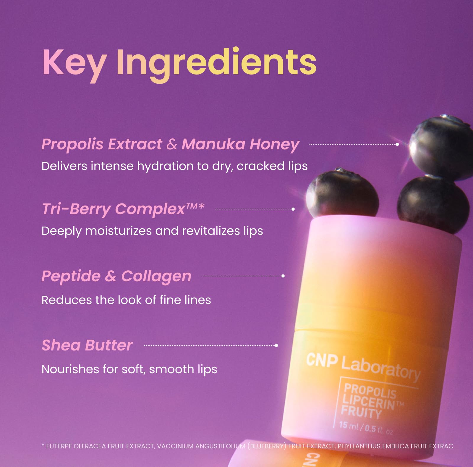 CNP bálsamo labial Propolis Lipcerin con ingredientes de própolis y miel de Manuka