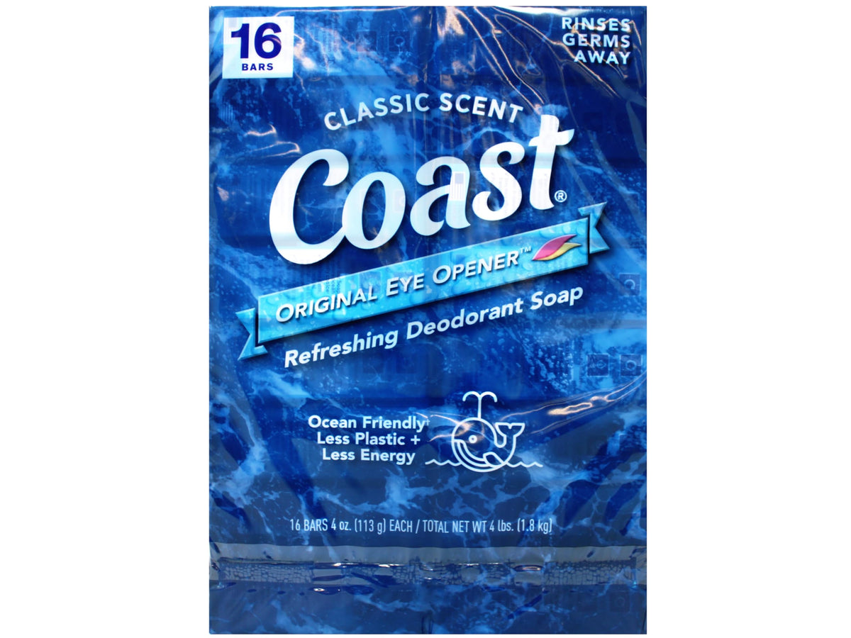 Coast barra desodorante 4 oz frente: frescura diaria al ducharte