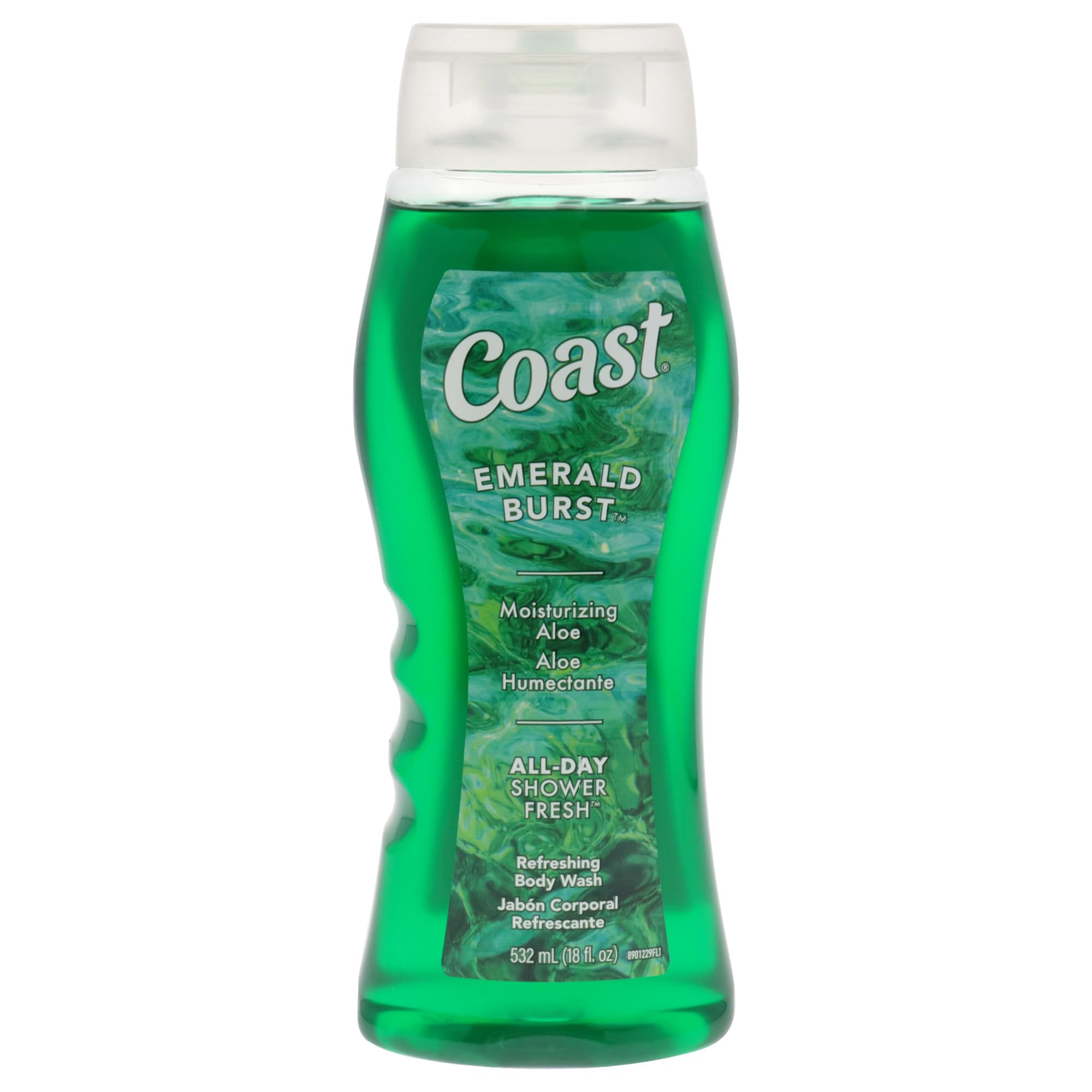 Coast Emerald Burst gel de ducha hidratante con aloe para piel suave