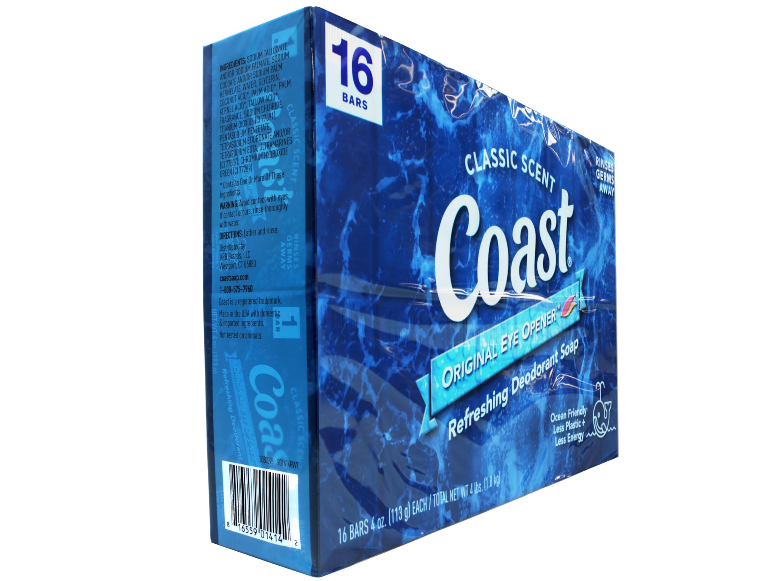 Coast Jabón unisex, adecuado para uso diario en la ducha.