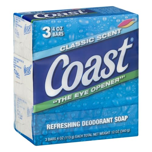 Coast jabon-original-azul-embalaje-plano, detalle de empaque resistente para la ducha.